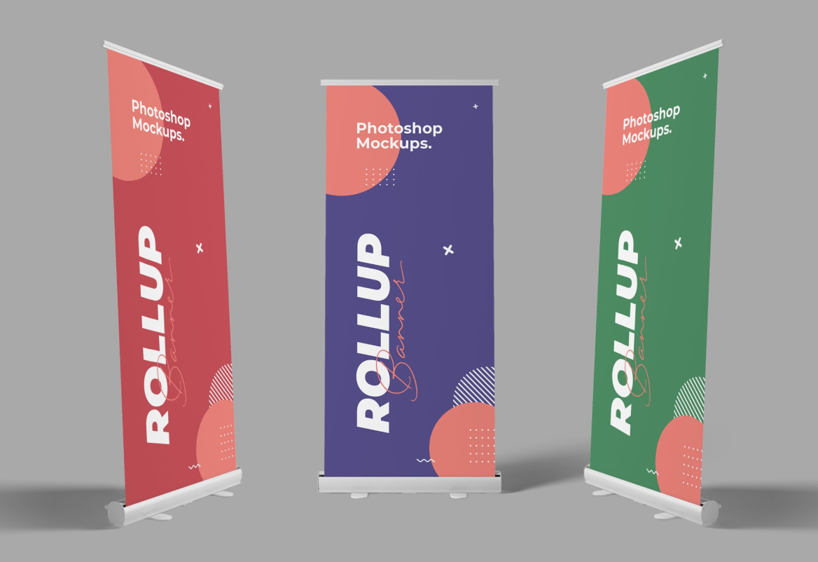 Roll up banner standard size in inches